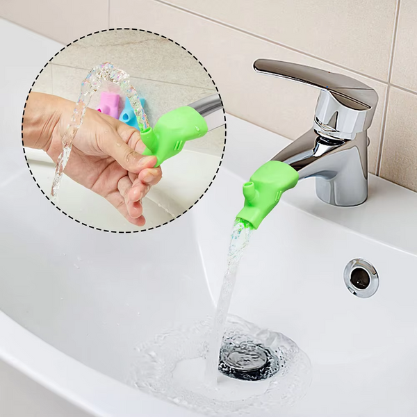 Water Tap Extension Swivel Green High Elastic Sink Kitchen Bathroom Faucet Extender Kitchen Taps