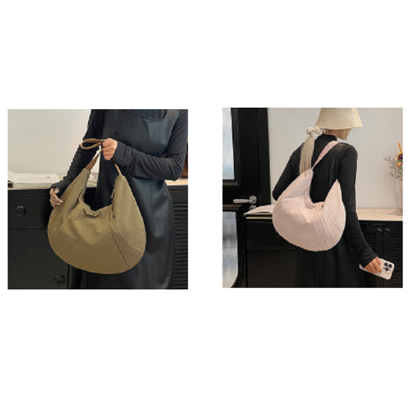 Elosung Light Green Waterproof Nylon Lightweight Tote Shoulder Bag Stylish And Spacious For Daily Commute Outdoor Activities Women's Bags & Handbags