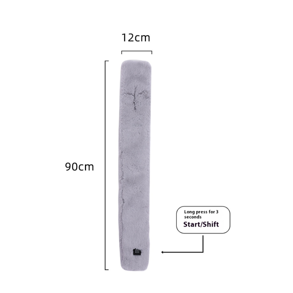 Elosung Wine Red Electric Heated Scarf With Plush Fabric 3 Settings Scarves & Wraps