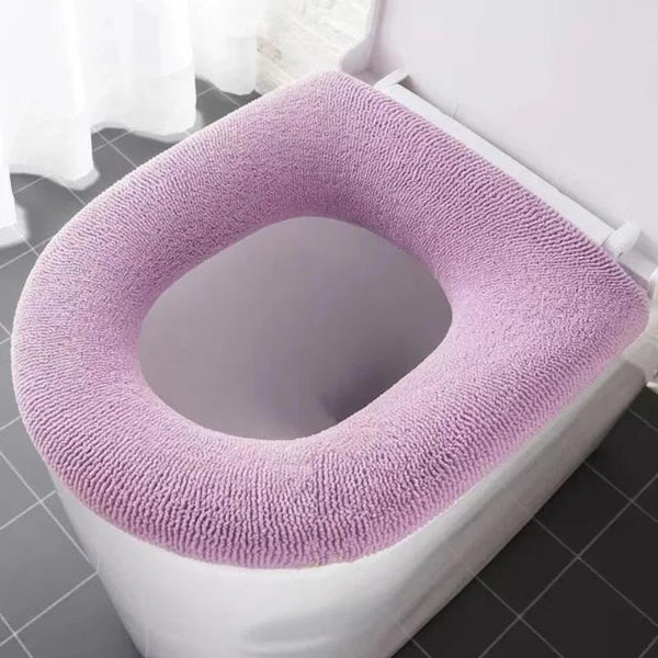 Pink Washable Soft Mat Pad Cushion O Shape Toilet Seat Bidet Cover Accessories Toilet Seats