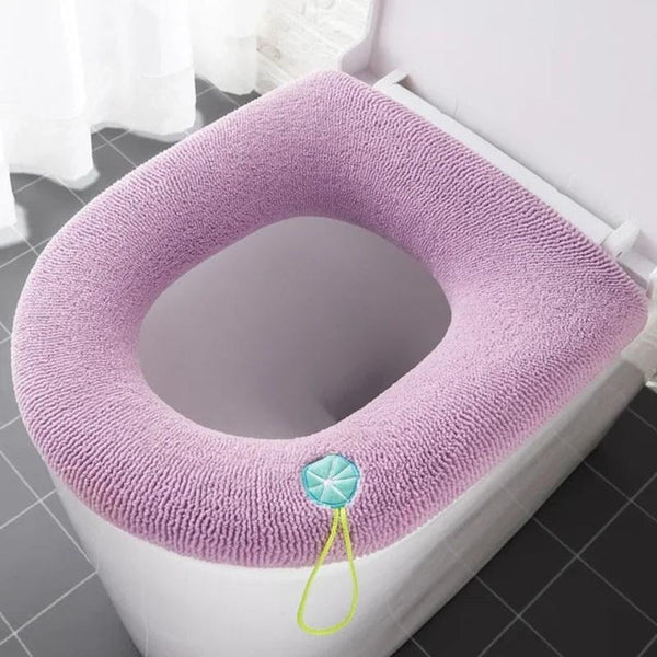 Toilet Seat B Pink Washable Soft Mat Pad Cushion O Shape Bidet Cover Bath Mats Rugs & Toilet Covers