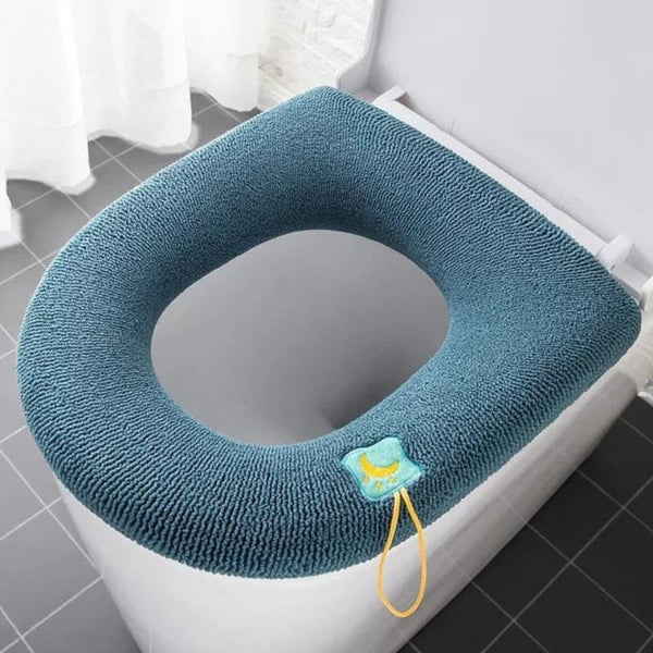 Toilet Seat B Green Washable Soft Mat Pad Cushion O Shape Cover Accessories Bath Mats Rugs & Toilet Covers