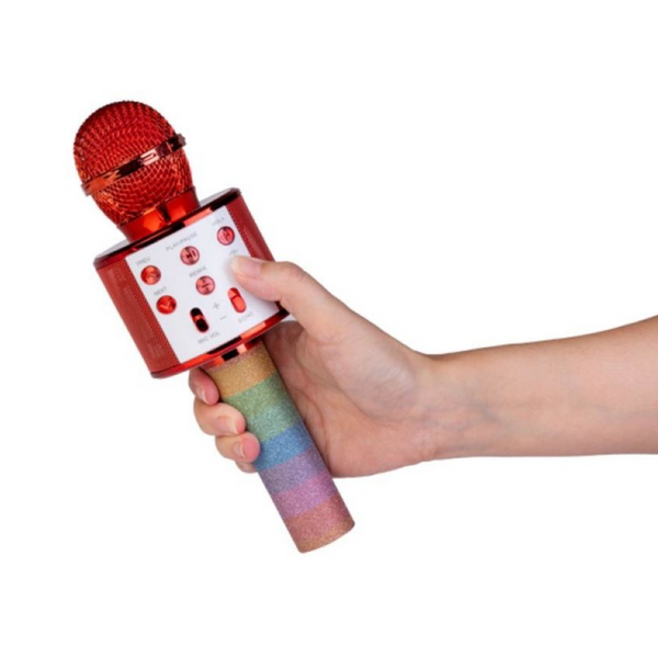 Wireless Karaoke Mic Rainbow Karaoke Microphones