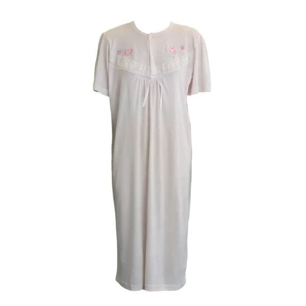 Br Apparel Womens Cotton Blend Nightie Pink Pajamas Size 14 Sleepwear