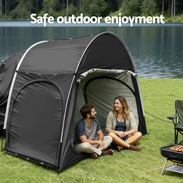 Weisshorn Camping Tent Car Suv Rear Hatchback Canopy Portable Outdoor Family Black Tents