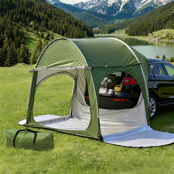 Weisshorn Camping Tent Car Suv Rear Hatchback Canopy Portable Outdoor Family Green Tents
