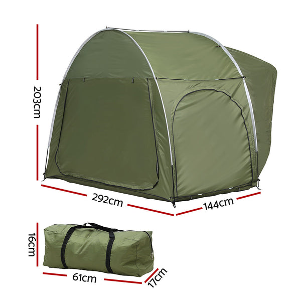 Weisshorn Camping Tent Car Suv Rear Hatchback Canopy Portable Outdoor Family Green Tents