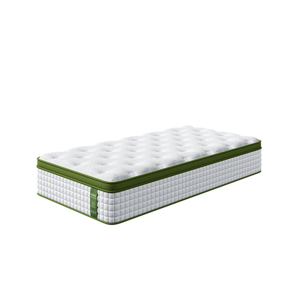 Bedstory 34Cm King Single Latex Hybrid Mattress Medium Firm 5 Zone Pocket Spring Bed For Pressure Relief Motion Isolation Mattresses