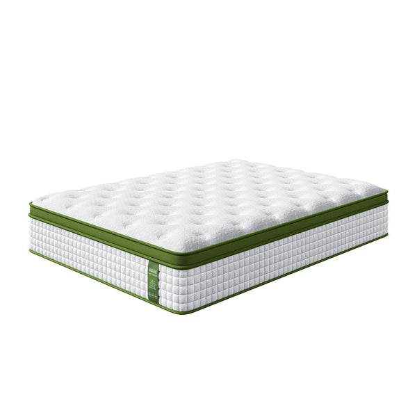 Bedstory 34Cm Queen Latex Hybrid Mattress Medium Firm 5 Zone Pocket Spring For Pressure Relief Motion Isolation Mattresses