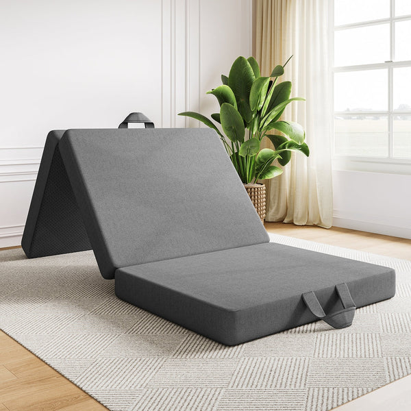 Bedstory Folding Mattress Small King Single Trifold Firm Support Foam Washable Cover 15Cm Mattresses