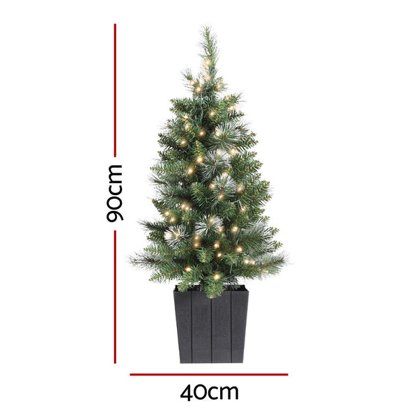 Jingle Jollys Christmas Tree 90Cm Potted Xmas Party Decorations Seasonal Decorations