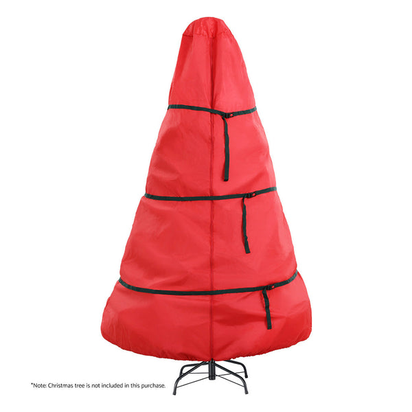 Jingle Jollys Christmas Tree Storage Bag Fits Up To 8Ft Xmas Zipper Red Storage Bags