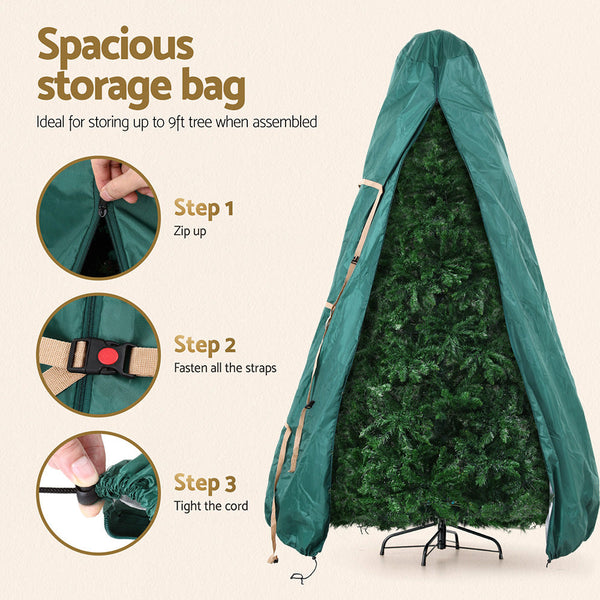 Jingle Jollys Christmas Tree Storage Bag Fits Up To 9Ft Tree Xmas Bag Green Storage Bags