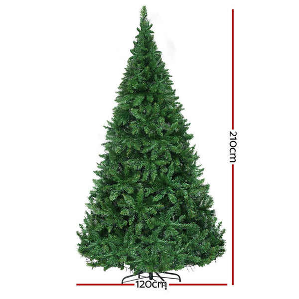 Jingle Jollys Christmas Tree 2.1M Xmas Decorations 1134 Leds Seasonal Decorations