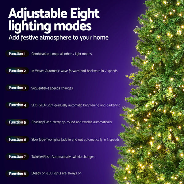 Jingle Jollys Christmas Tree 2.1M Xmas Decorations 1134 Leds Seasonal Decorations
