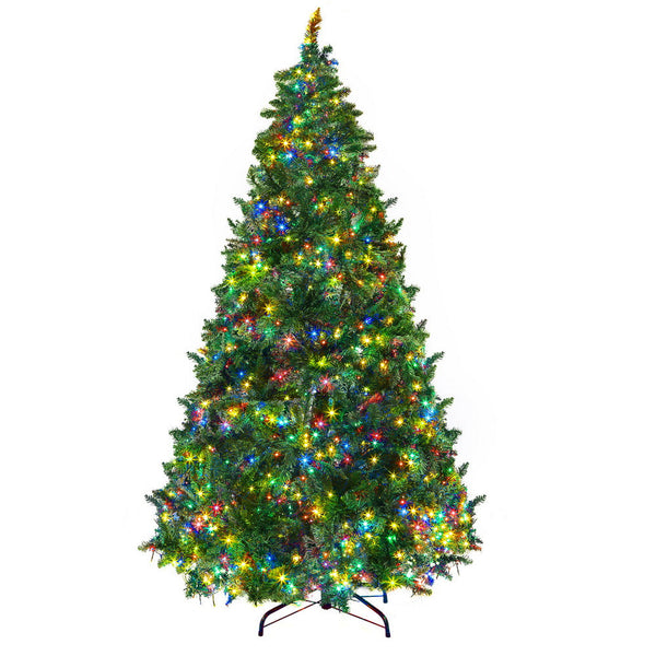 Jingle Jollys Christmas Tree 2.1M Xmas Decoration 8 Light Mode Multi Colour Seasonal Decorations