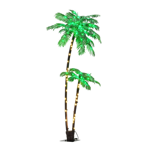 Jingle Jollys Christmas Tree 2.1M Led Lighted Xmas Palm Trees Party Decorations Seasonal Decorations
