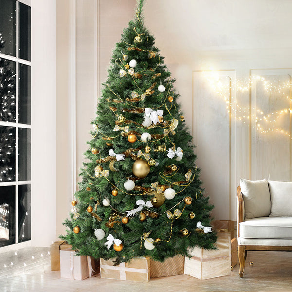 Jingle Jollys Christmas Tree 2.1M Xmas Decorations Pine Needles 1584 Tips Seasonal Decorations