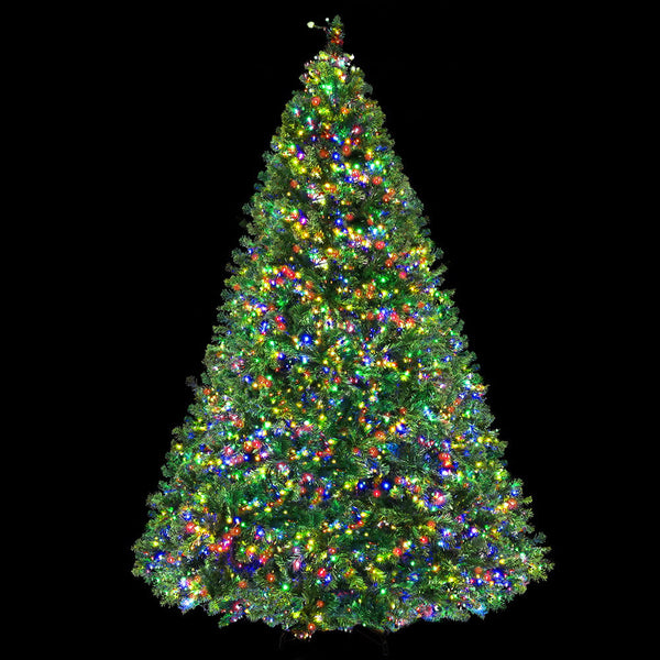 Jingle Jollys Christmas Tree 2.4M Xmas Decoration 8 Light Mode Multi Colour Seasonal Decorations