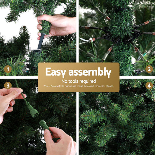 Jingle Jollys Christmas Tree 2.7M Led Xmas Party Decorations 2590 Tips Seasonal Decorations