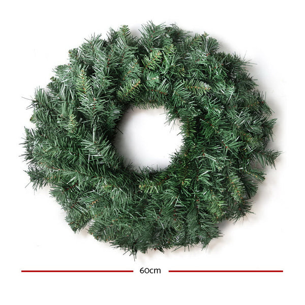 Jingle Jollys 60Cm Christmas Wreath Garland Xmas Decorations Wedding Party Seasonal Decorations