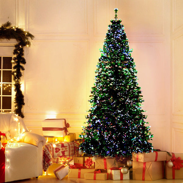 Jingle Jollys 1.8M Christmas Tree Optic Fibre Led Xmas 300 Tips Seasonal Decorations