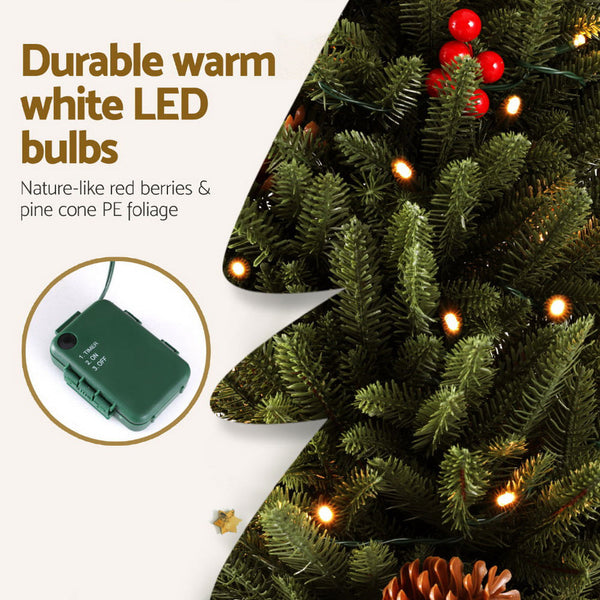 Jingle Jollys Mini Christmas Tree 90Cm Led Xmas Party Decorations Seasonal Decorations
