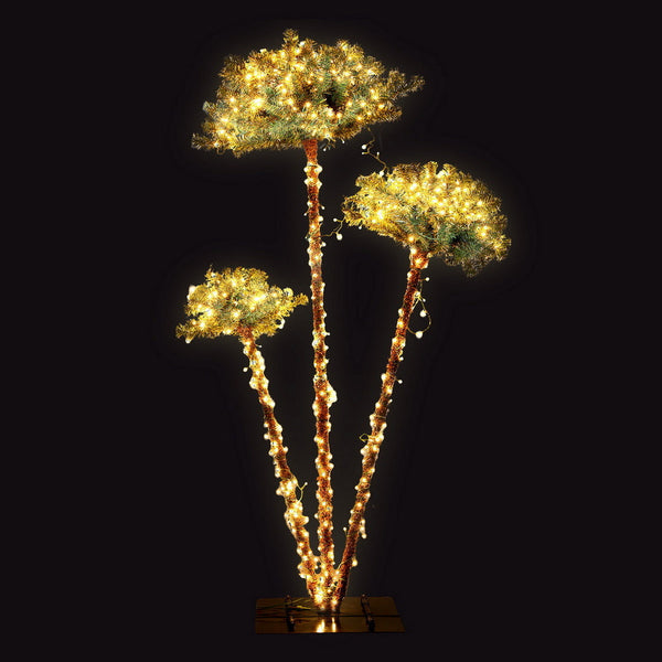 Jingle Jollys Christmas Tree 3 In 1 Led Xmas Palm Party Decor 1.2/1.5/1.8M Seasonal Decorations