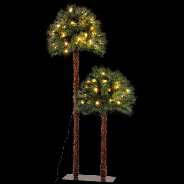 Jingle Jollys Christmas Tree 1.5+1M Led Xmas Palm Party Decorations 2 In Seasonal Decorations