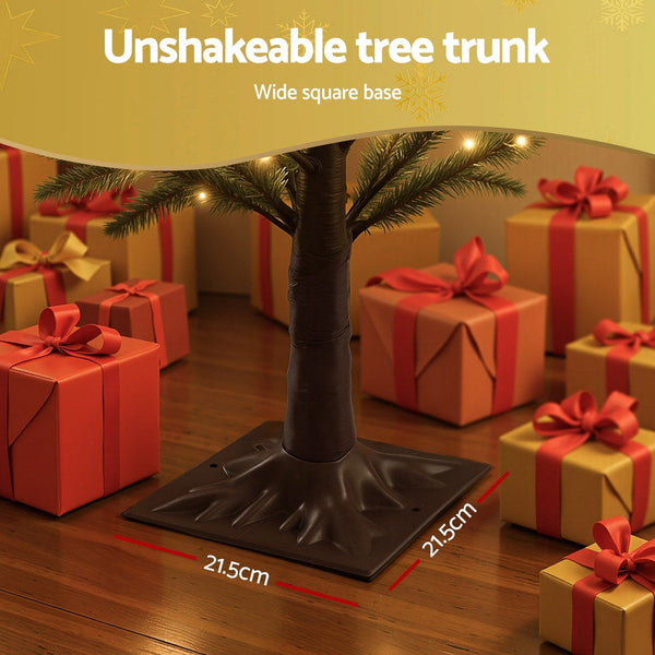 Jingle Jollys Christmas Tree 1.8M Pre Lit Led Xmas Tree 8 Modes Party Decoration Seasonal Decorations