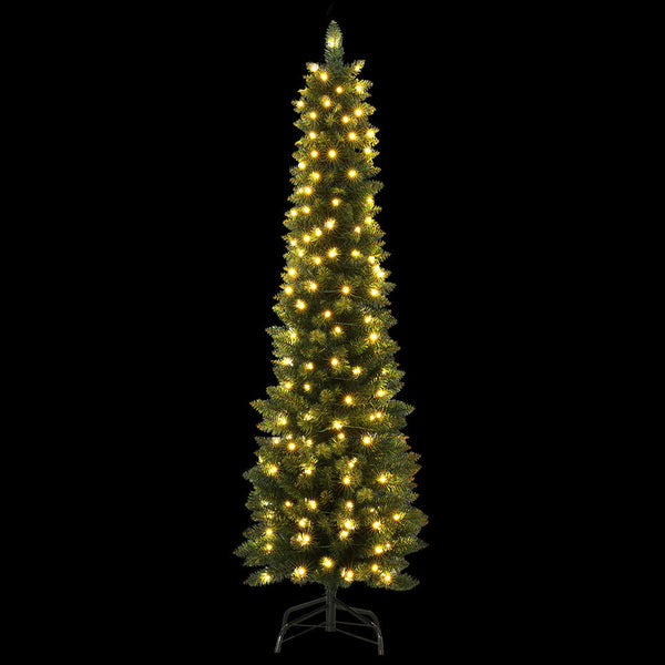 Jingle Jollys Christmas Tree 1.8M Pre Lit 200 Led Lights Xmas Decorations Seasonal Decorations