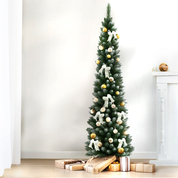 Jingle Jollys Christmas Tree 1.8M Xmas Decorations Snowy 300 Tips Seasonal Decorations