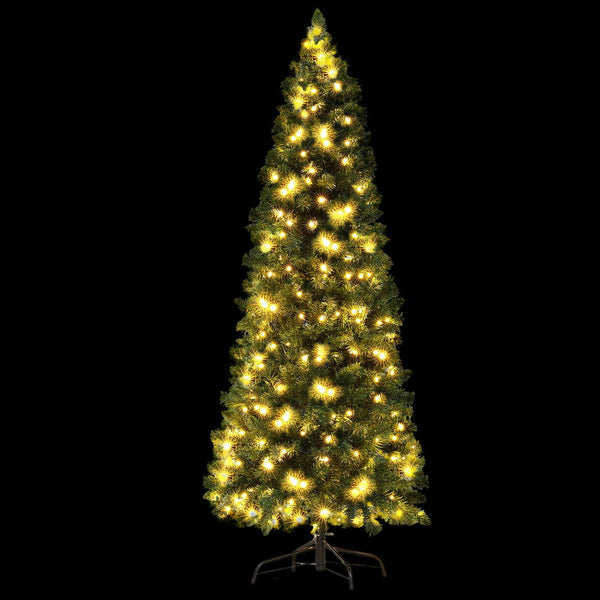 Jingle Jollys 1.8M Pre Lit Christmas Tree Mode Multi Colour 200 Led Light Xmas Seasonal Decorations