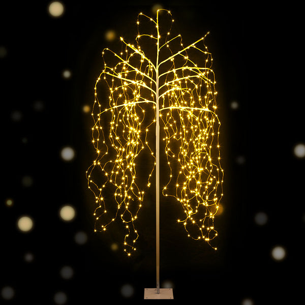 2.1M Christmas Tree 600 Led Solar Jingle Jollys Seasonal Decorations