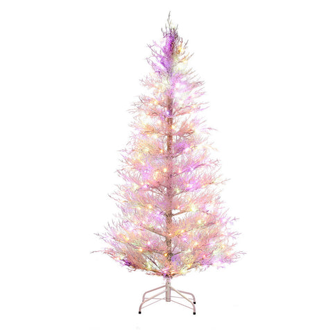 Jingle Jollys 1.8M Led Christmas Tree Modes Adjustable Multi Color Light Snowy Seasonal Decorations