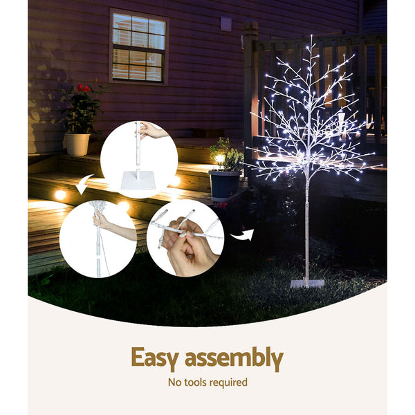 1.5M Christmas Tree 304 Led Solar Jingle Jollys Seasonal Decorations