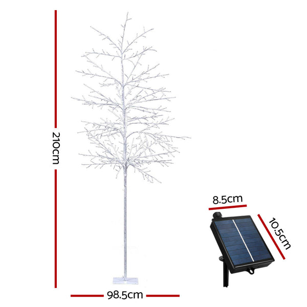 2.1M Christmas Tree 480 Led Solar Jingle Jollys Seasonal Decorations