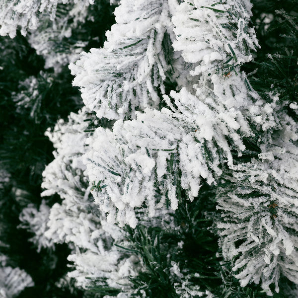 Jingle Jollys Christmas Tree 2.1M Snow Flocked Xmas Decorations 780 Tips Seasonal Decorations