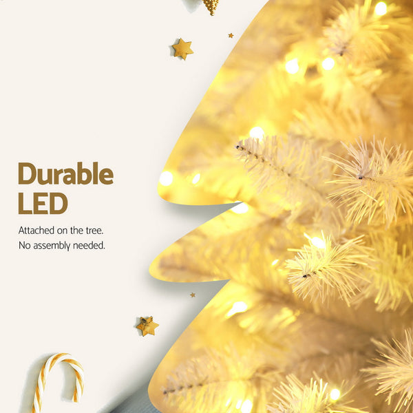 Jingle Jollys Christmas Tree 2.1M 500 Led Xmas Decorations White 1260 Tips Seasonal Decorations