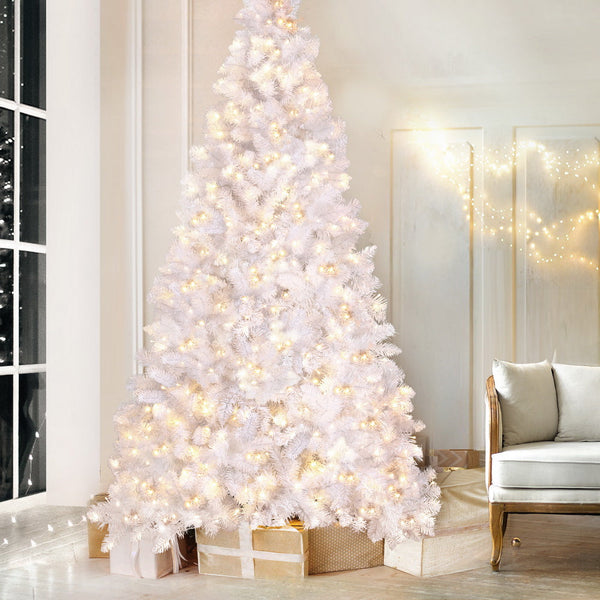 Jingle Jollys Christmas Tree 2.1M 500 Led Xmas Decorations White 1260 Tips Seasonal Decorations