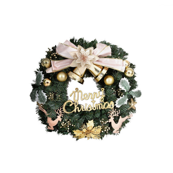 Jingle Jollys Christmas Wreath 60Cm Garland Flowers Baubles Party Decorations Seasonal Decorations