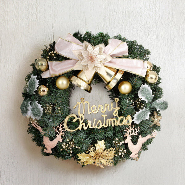 Jingle Jollys Christmas Wreath 60Cm Garland Flowers Baubles Party Decorations Seasonal Decorations