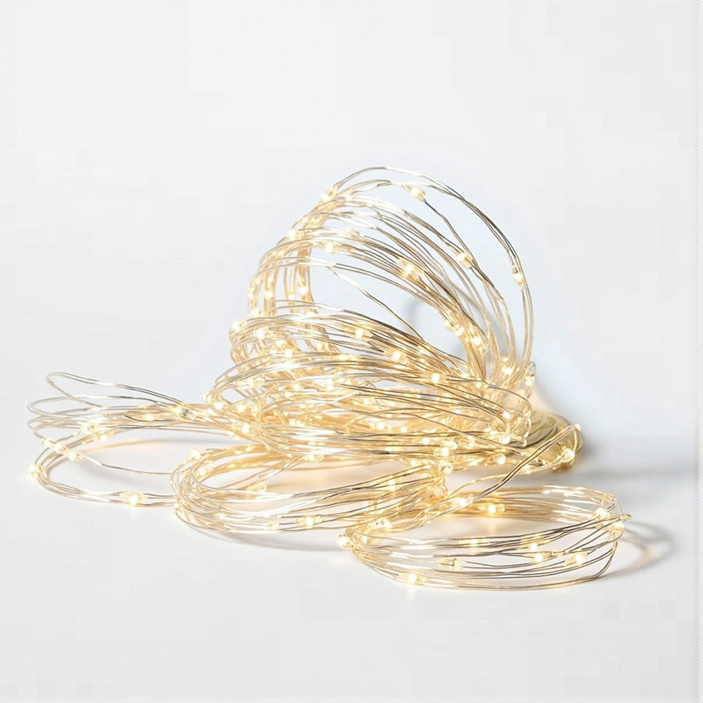 Jingle Jollys 3X3m Christmas Lights Curtain String Light 300 Led Warm White Seasonal Decorations