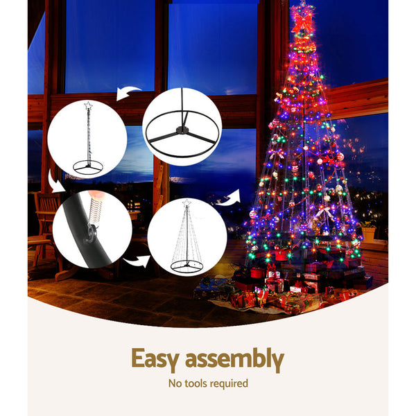 3.6M Christmas Tree 400 Led Solar Jingle Jollys Seasonal Decorations