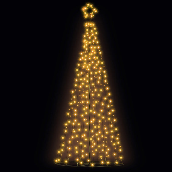 3.6M Christmas Tree Led Solar Warm Jingle Jollys Seasonal Decorations