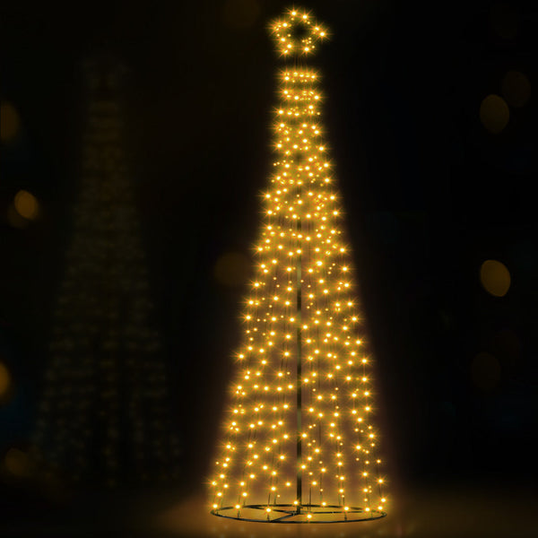 3.6M Christmas Tree Led Solar Warm Jingle Jollys Seasonal Decorations