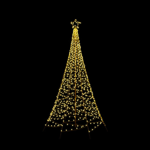 Jingle Jollys Solar Christmas Tree 2.1M 320 Led Net Lights Xmas Trees Decoration Seasonal Decorations