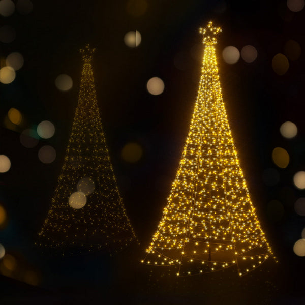 Jingle Jollys Solar Christmas Tree 2.1M 320 Led Net Lights Xmas Trees Decoration Seasonal Decorations