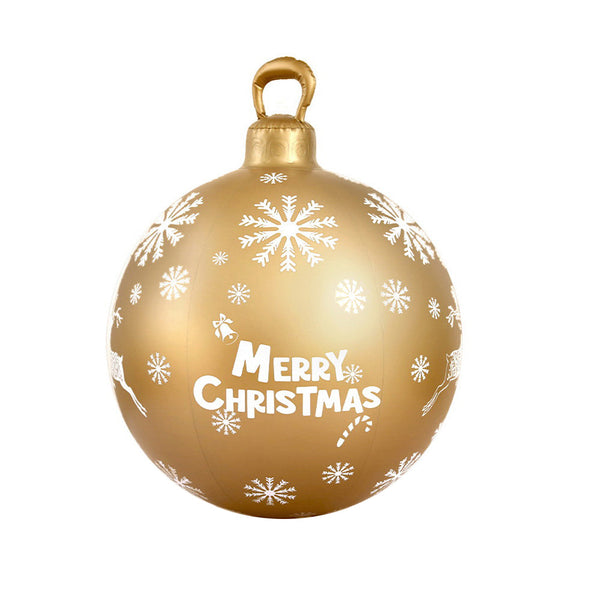 Jingle Jollys Christmas Inflatable Ball Bauble 60Cm Outdoor Decoration Gold Seasonal Decorations