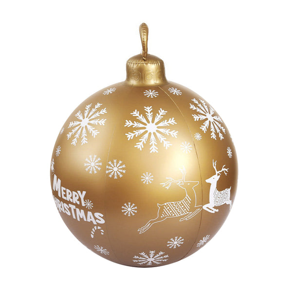 Jingle Jollys Christmas Inflatable Ball Bauble 60Cm Outdoor Decoration Gold Seasonal Decorations
